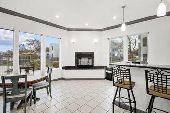 Clubhouse with large windows